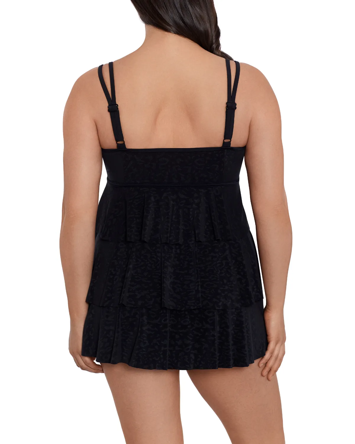 2024 Longitude Boss Lady Triple Tier Long Torso Swim Dress - L242032