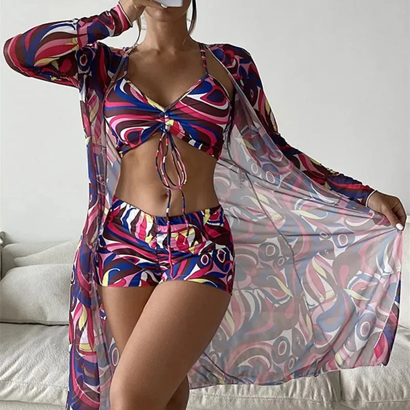 2024 Sexy Separate Swimsuits Tankini Female Swimwear Sports Beach Wear Two Piece Bathing Suits Girls Pool Women Swimming Suit