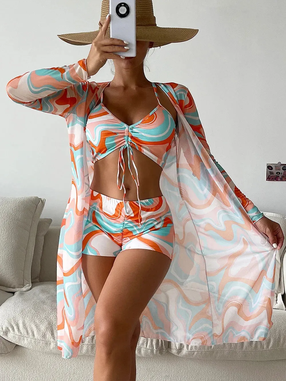 2024 Sexy Separate Swimsuits Tankini Female Swimwear Sports Beach Wear Two Piece Bathing Suits Girls Pool Women Swimming Suit