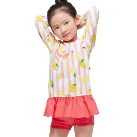 Barrel Kids Volley Two Piece Rashguard-LEMON