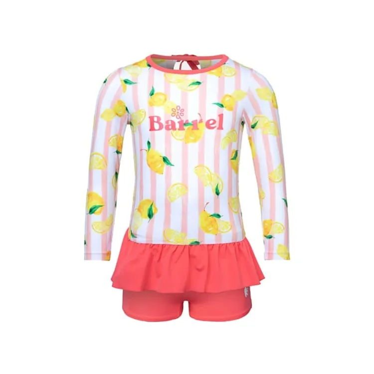 Barrel Kids Volley Two Piece Rashguard-LEMON