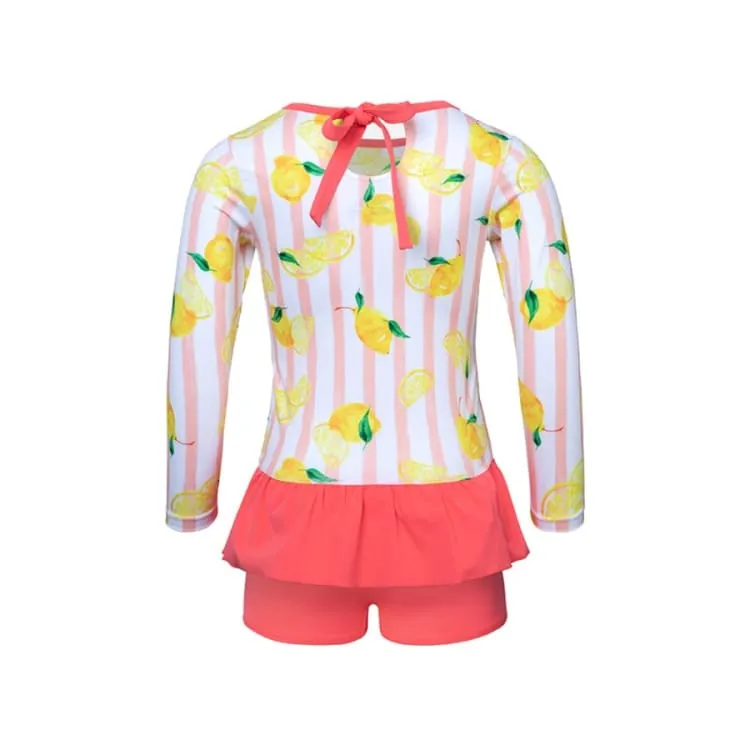 Barrel Kids Volley Two Piece Rashguard-LEMON