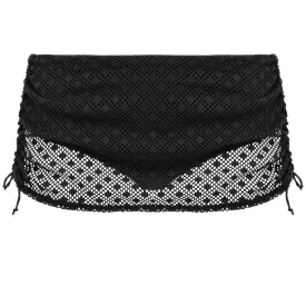 Bazaruto Adjustable Skirted Bikini Brief Black - Elomi Swim