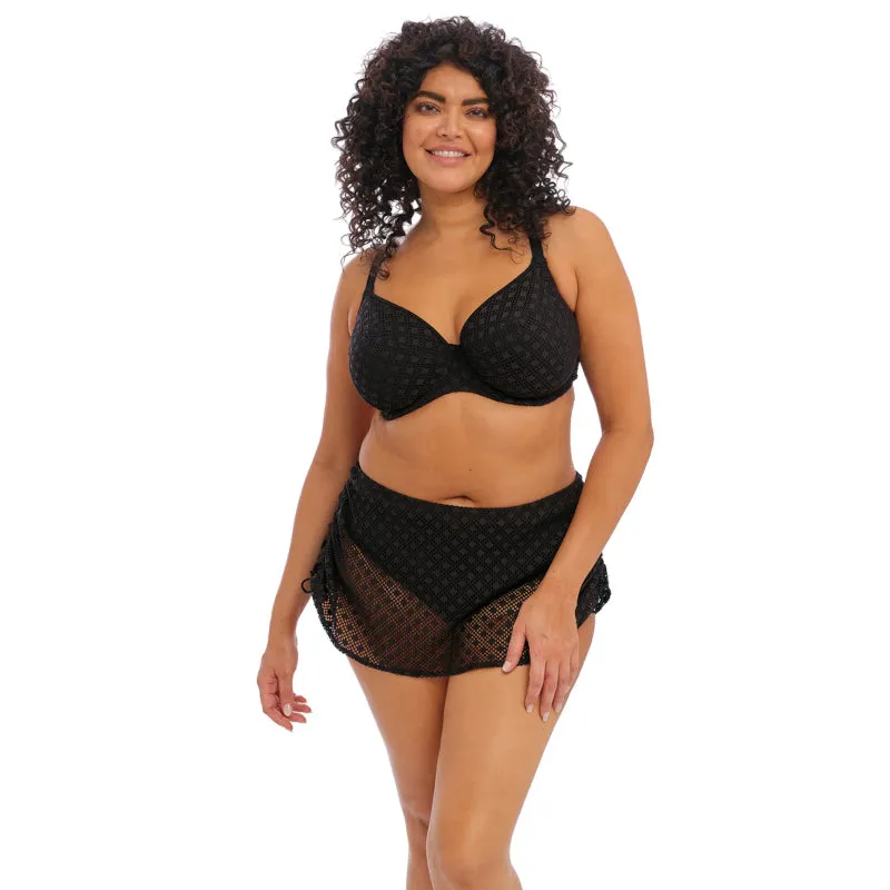 Bazaruto Adjustable Skirted Bikini Brief Black - Elomi Swim