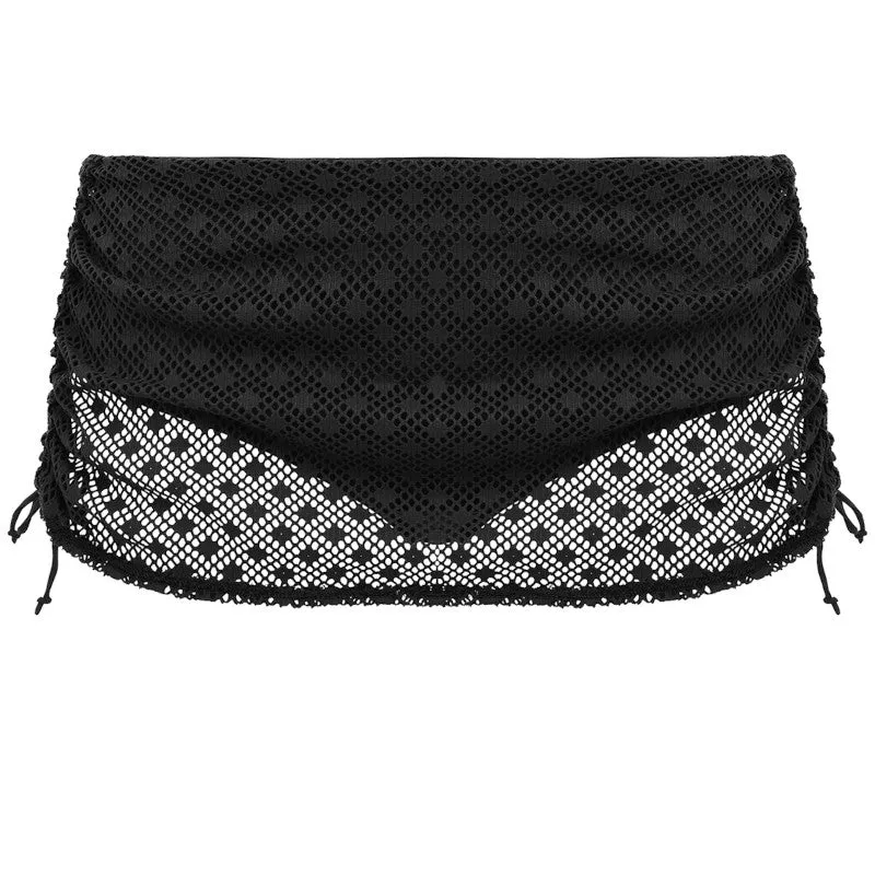 Bazaruto Adjustable Skirted Bikini Brief Black - Elomi Swim