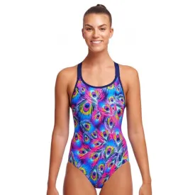 Funkita Women Eclipse One Piece-Peacock Paradise