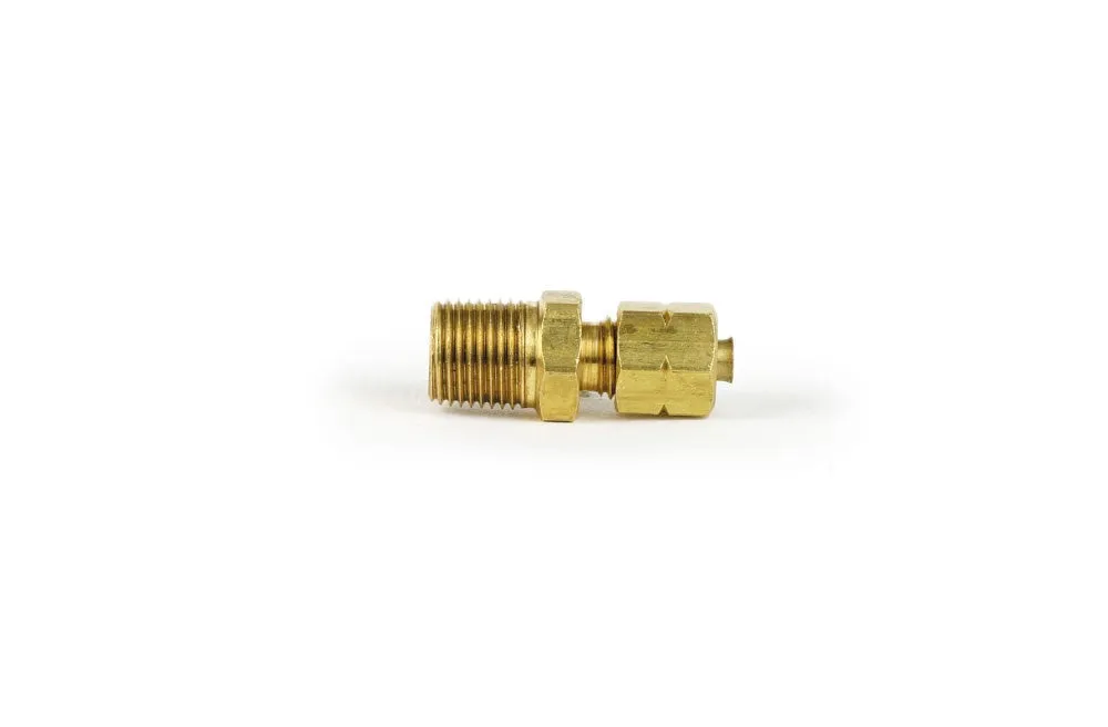 GAFFRIG PART #7031 1/8 INCH NPT MALE COMPRESSION FITTING FOR 1/8 INCH O.D. HOSE TUBING