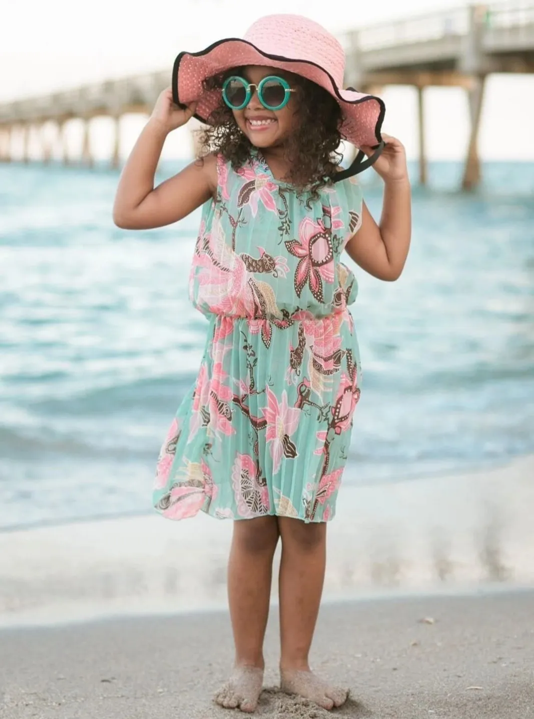 Girls Flower Daze Bikini With Matching Cover Up
