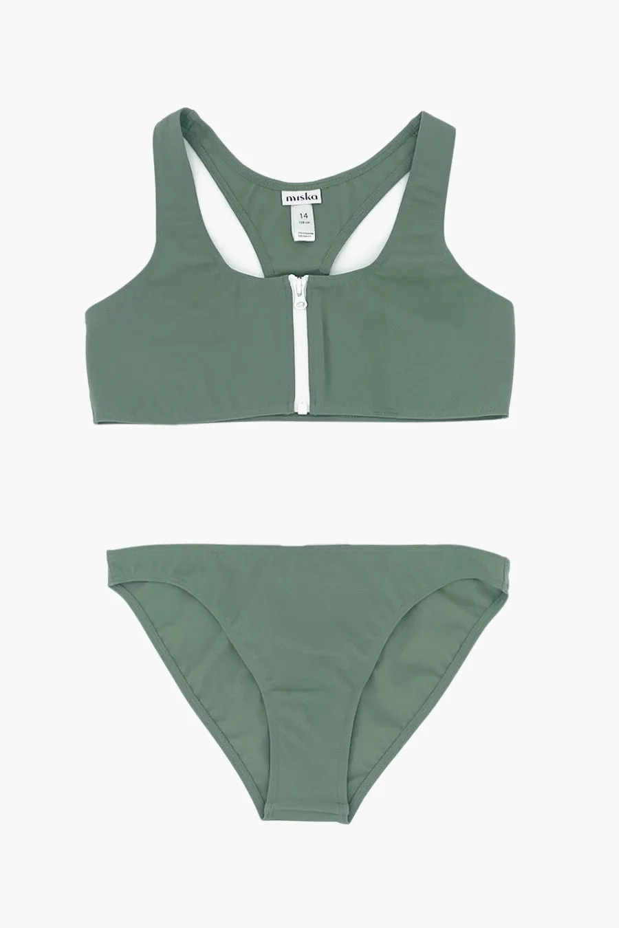 Girls Swimsuit MISKA Paris 2-Piece - Safari Green