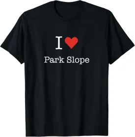 I Love Park Slope with Heart Minimalist Simple Graphic T-Shirt