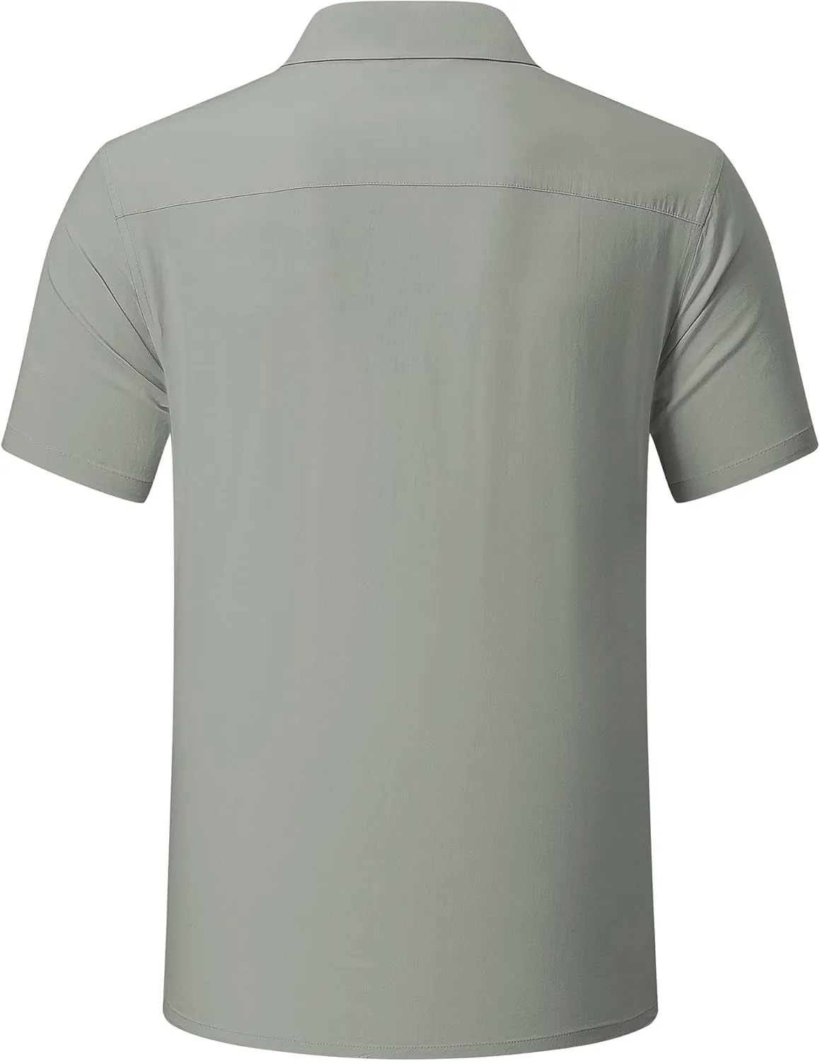 JMIERR Mens Linen Shirts Casual Short Sleeve Button Down Shirts Wrinkle Free Vacation Beach Summer Tops