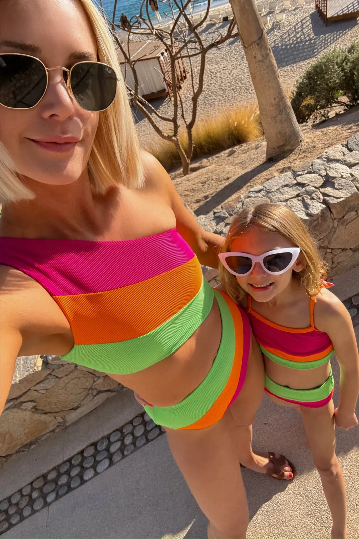 Joyce One Piece Neon Sunset Colorblock
