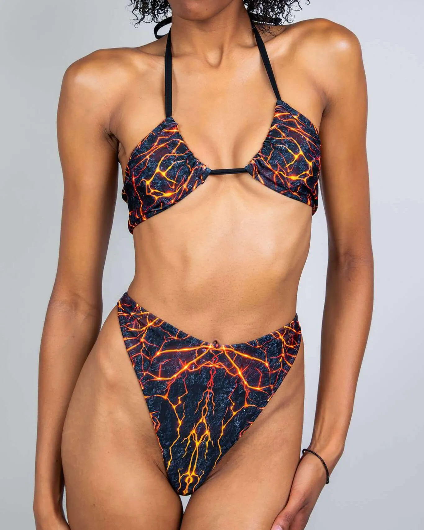 Magma Twist Tie Bandeau Top