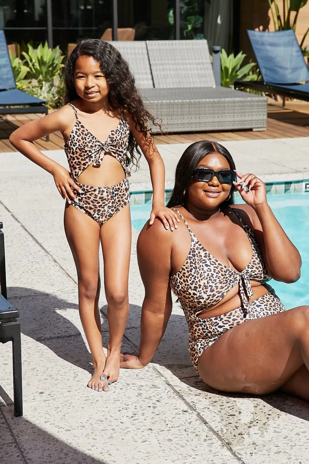 Marina West Swim Lost At Sea Mommy & Me Cutout One-Piece Swimsuit