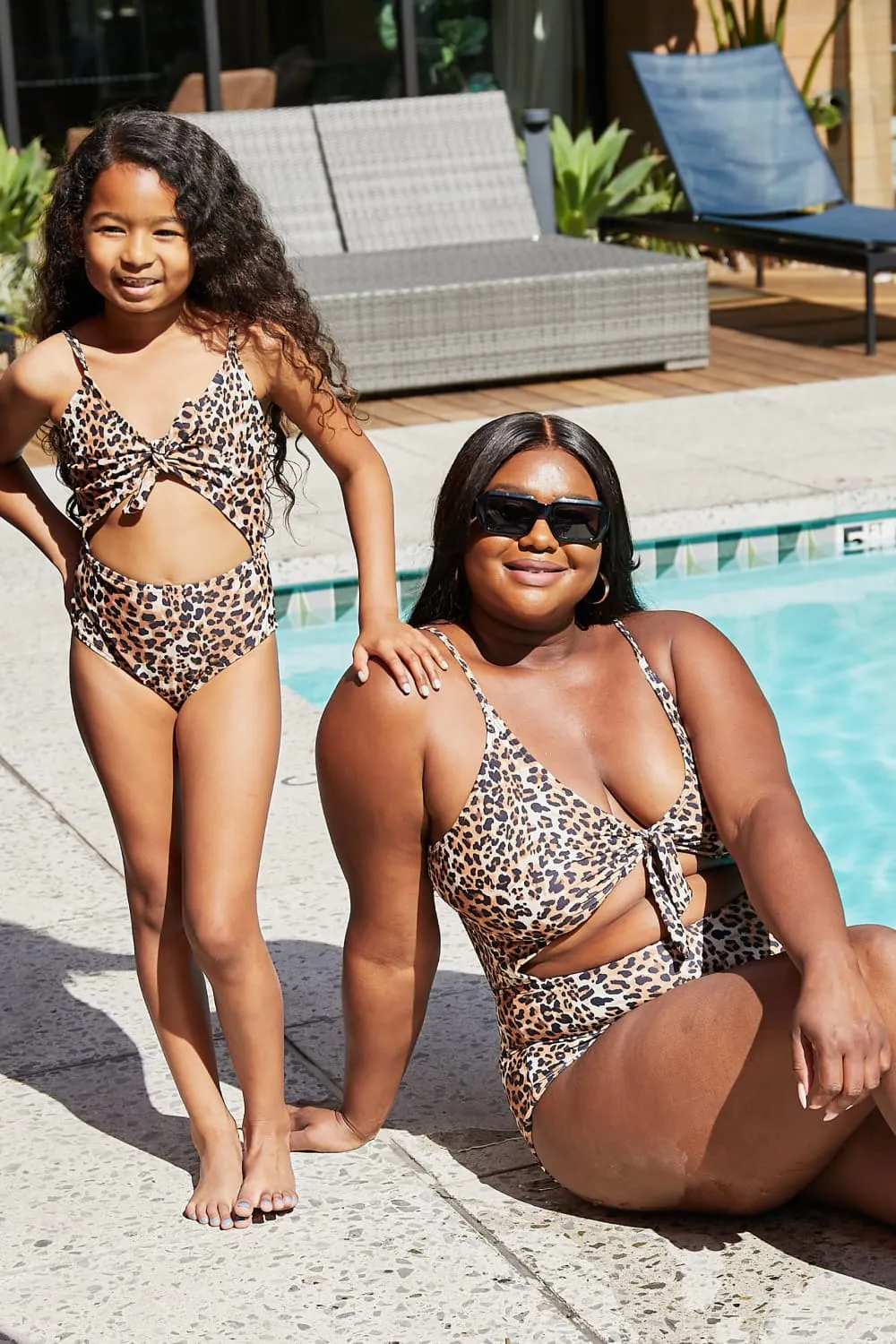 Marina West Swim Lost At Sea Mommy & Me Cutout One-Piece Swimsuit