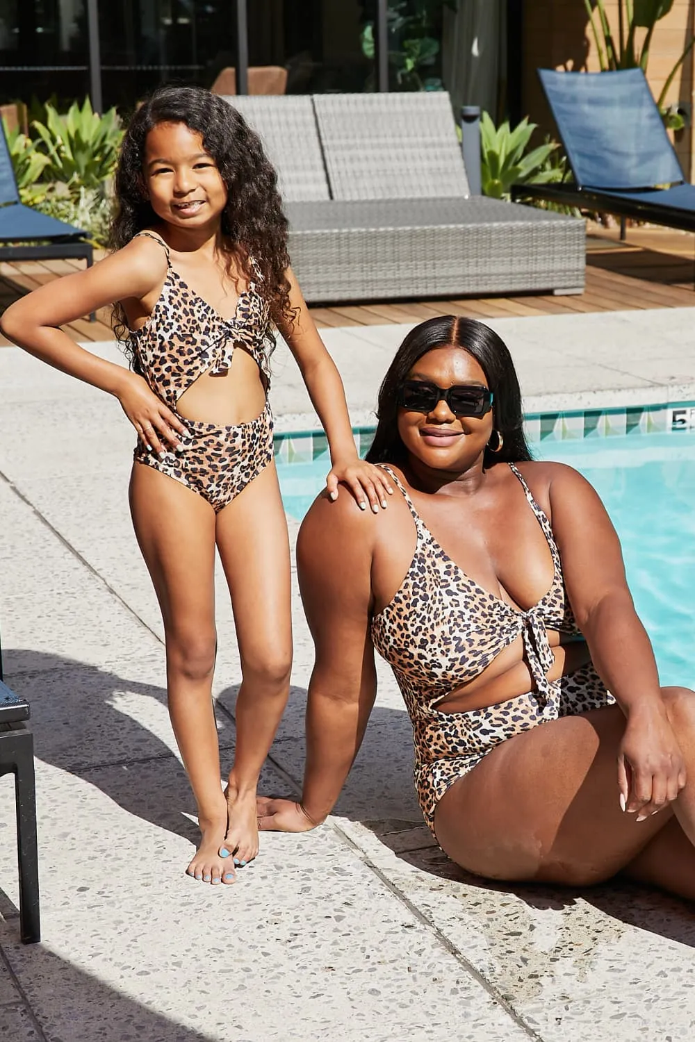 Marina West Swim Lost At Sea Mommy & Me Cutout One-Piece Swimsuit
