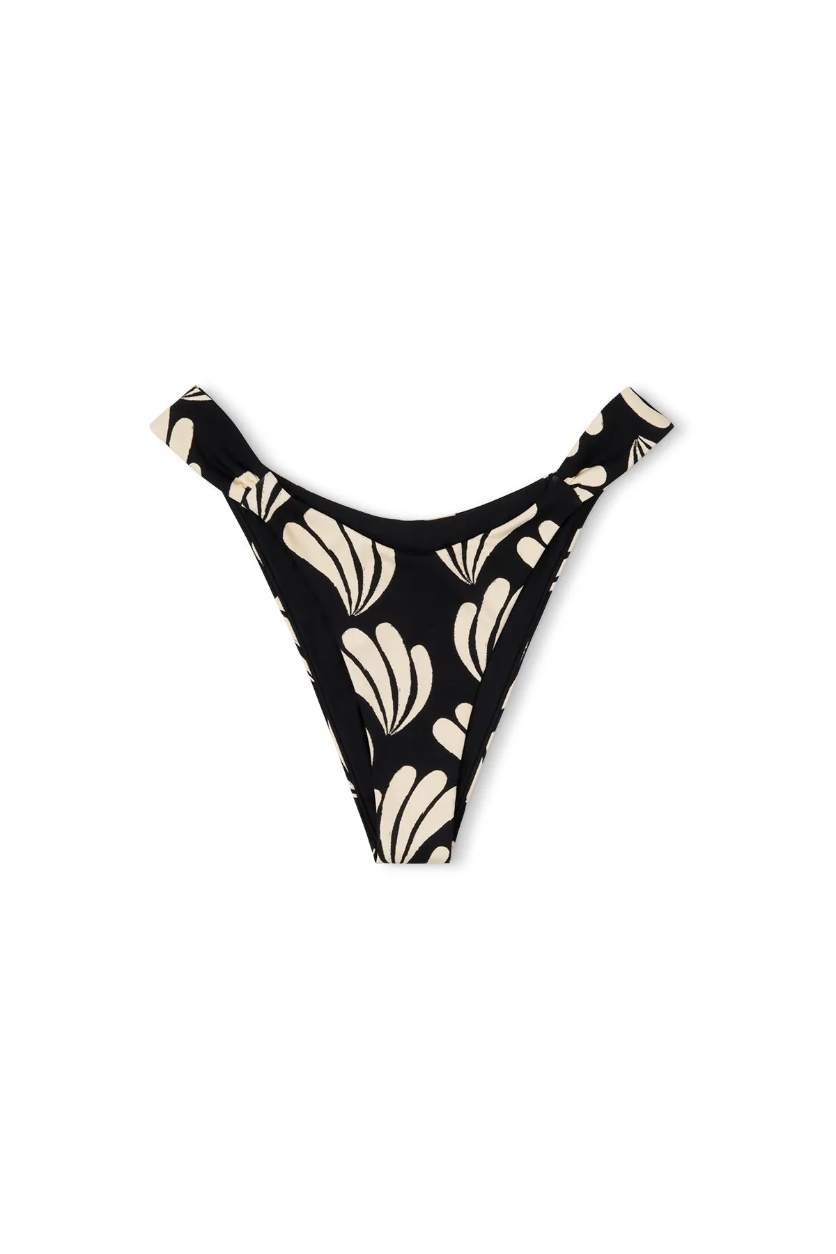 Palm Rouched Side Curve Brief