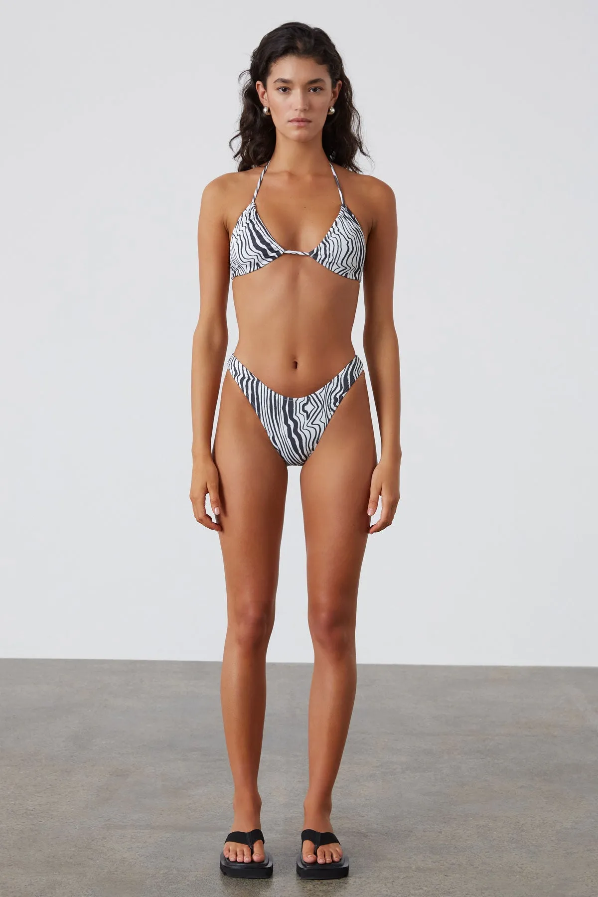 Ripple Stripe Halter Top