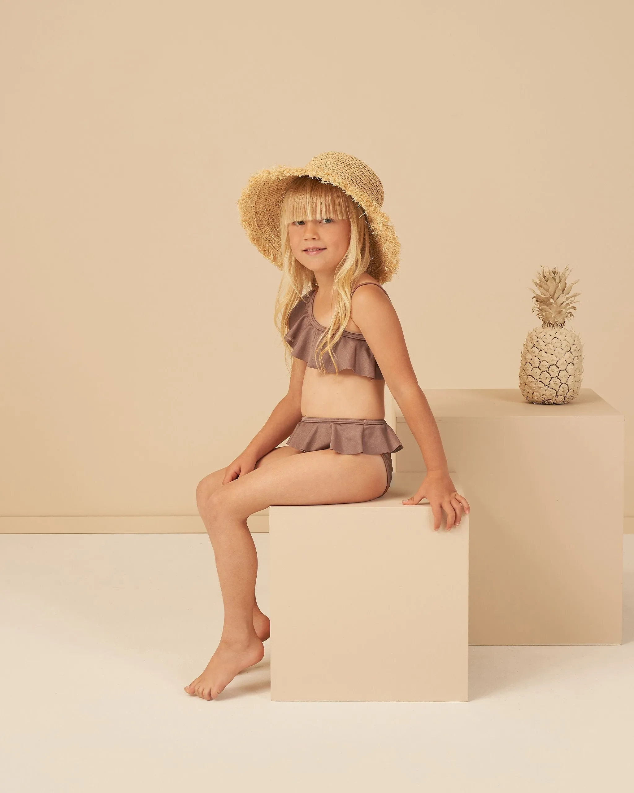 The Skirted Bikini by Rylee   Cru - Mulberry - KIDS