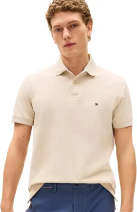 Tommy Hilfiger Men's Regular Fit Solid Color Short Sleeve Stretch Pique Polo Shirt