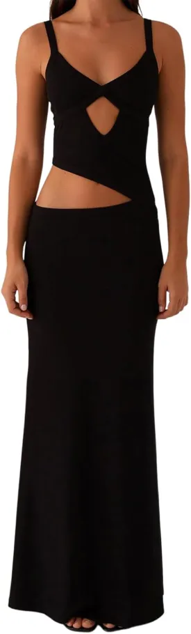 Women Spaghetti Strap Cut Out Maxi Dress Elegant Formal Cocktail Dresses Backless V-Neck Bodycon Long Slip Dress 2025
