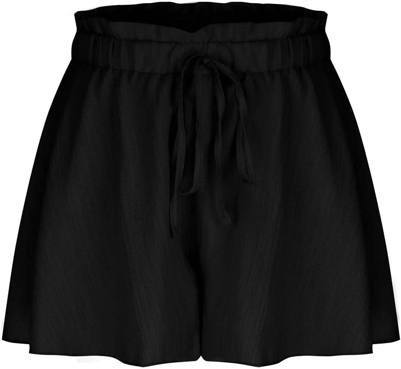 Womens Flowy Linen Shorts High Waist Wide Leg Beach Vacation Pants Cute Drawstring Boho Simple Palazzo Paperbag Shorts
